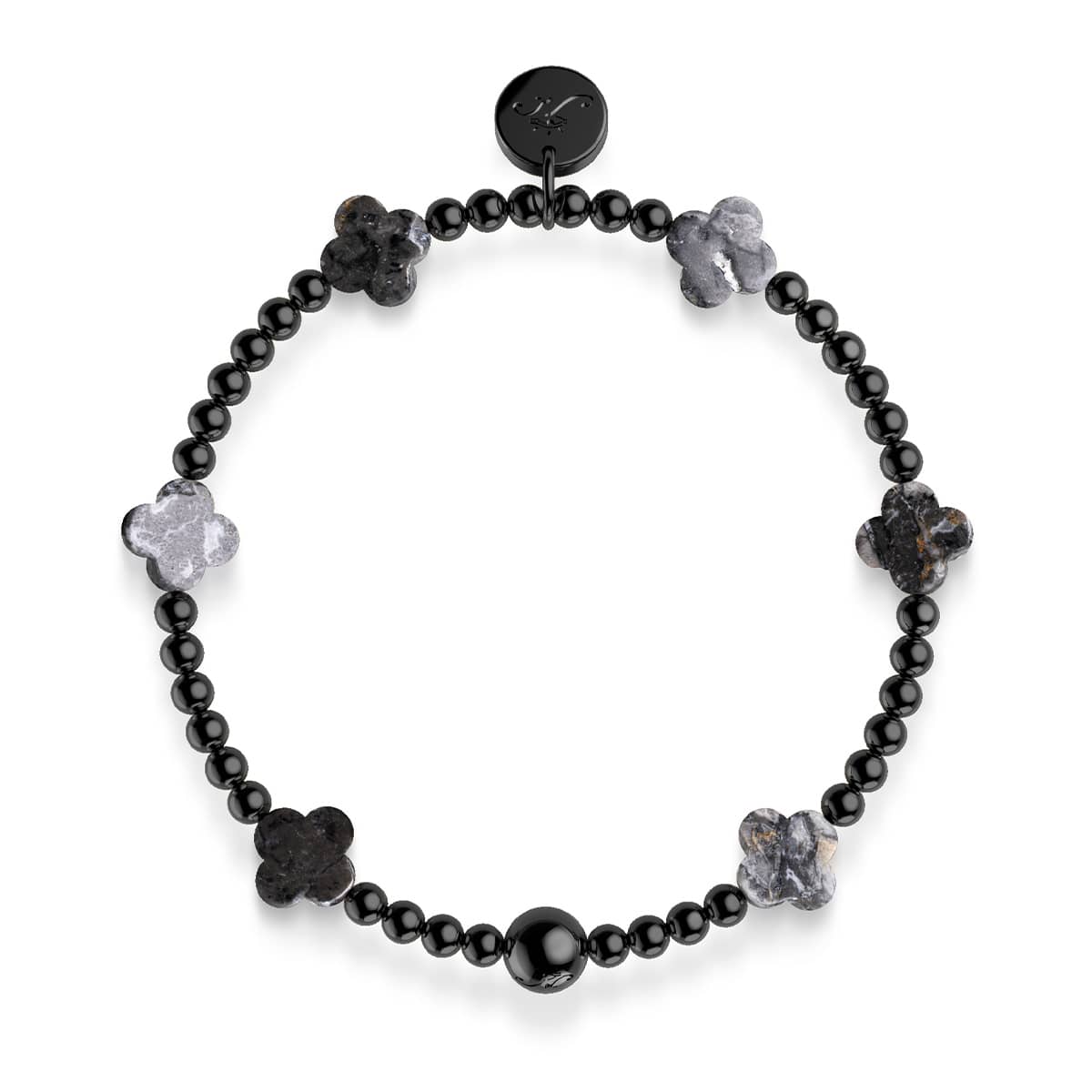 Glück im Dunkeln | Rotguss | Kleeblatt-Essenz-Armband